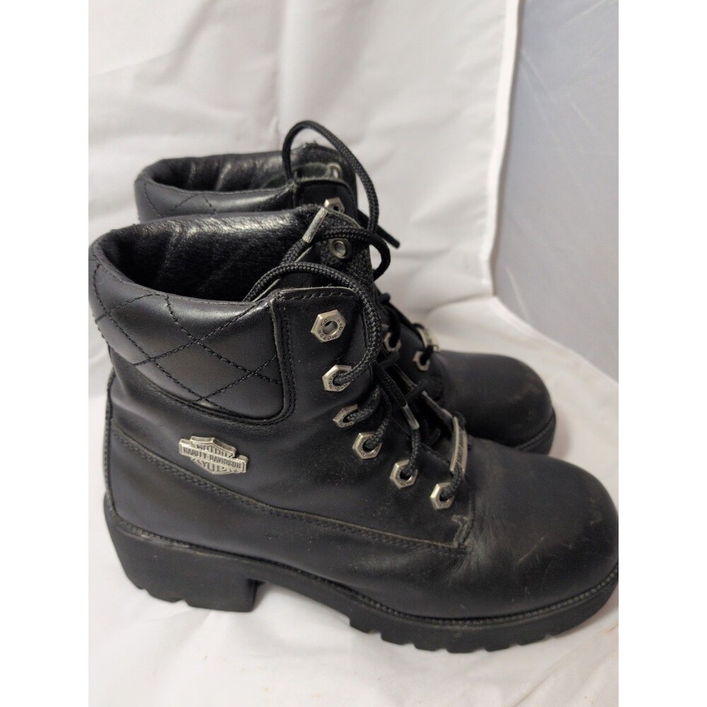 Sz 6.5- Harley Davidson Women’s Cruise Control Boots Black Leather used